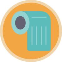 Toilet Paper Flat Multi Circle Icon vector