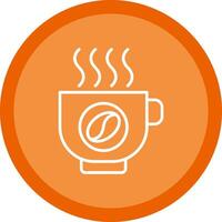 Coffee Line Multi Circle Icon vector