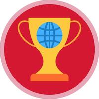 World Flat Multi Circle Icon vector