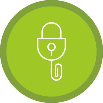 Picklock Line Multi Circle Icon vector