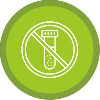 Prohibited Sign Line Multi Circle Icon vector