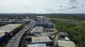 Aerial View of West Brent Cross City Centre London, England United Kingdom. April 12th, 2024 video