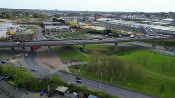 Aerial View of West Brent Cross City Centre London, England United Kingdom. April 12th, 2024 video