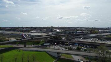 Aerial View of West Brent Cross City Centre London, England United Kingdom. April 12th, 2024 video