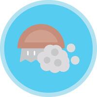 Brush Flat Multi Circle Icon vector