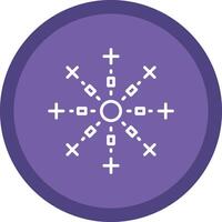 Firework Line Multi Circle Icon vector