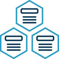 Infographic Elements Line Blue Two Color Icon vector
