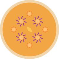 Firework Flat Multi Circle Icon vector