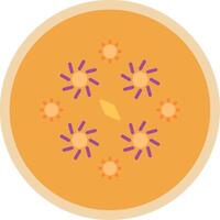 Firework Flat Multi Circle Icon vector