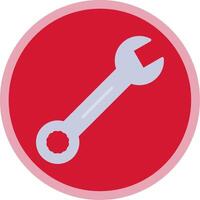 Spanner Flat Multi Circle Icon vector