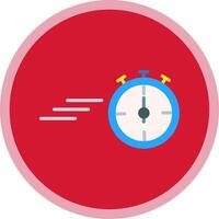 Timer Flat Multi Circle Icon vector