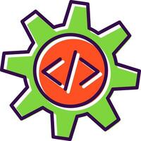 Configuration filled Design Icon vector