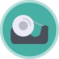 Tape Flat Multi Circle Icon vector