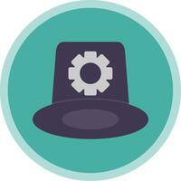 Whitehat Flat Multi Circle Icon vector