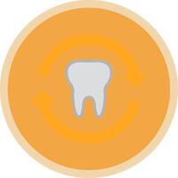 Tooth Flat Multi Circle Icon vector