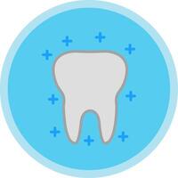 Tooth Flat Multi Circle Icon vector