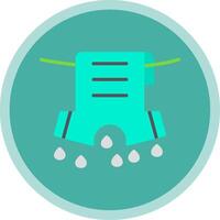 Laundry Flat Multi Circle Icon vector