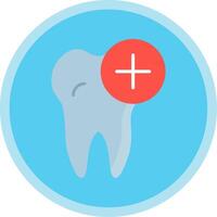 Dentist Flat Multi Circle Icon vector