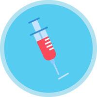 Syringe Flat Multi Circle Icon vector