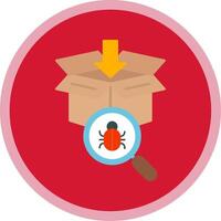 No Bugs Flat Multi Circle Icon vector