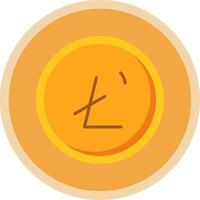 Litecoin Flat Multi Circle Icon vector