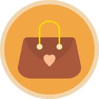 Purse Flat Multi Circle Icon vector