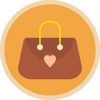 Purse Flat Multi Circle Icon vector