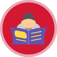 Hacker Flat Multi Circle Icon vector