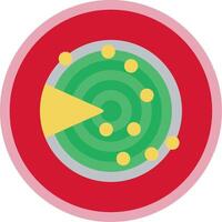 Sonar Flat Multi Circle Icon vector