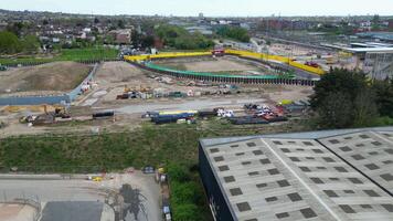 High Angle View of Brest Cross City Centre London, England United Kingdom. April 12th, 2024 video