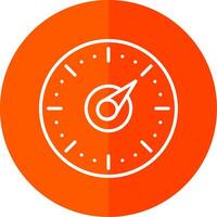 Timer Line Yellow White Icon vector