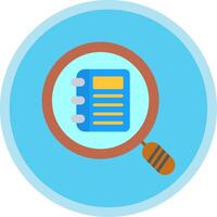 Book Flat Multi Circle Icon vector