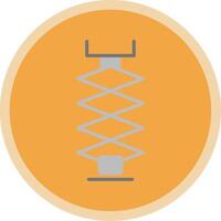 Car Jack Flat Multi Circle Icon vector