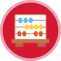 Abacus Flat Multi Circle Icon vector