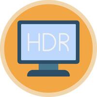 Monitor Flat Multi Circle Icon vector