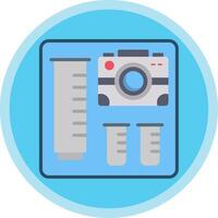 Case Flat Multi Circle Icon vector