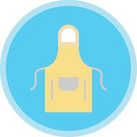 Apron Flat Multi Circle Icon vector