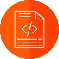 Coding Line Yellow White Icon vector