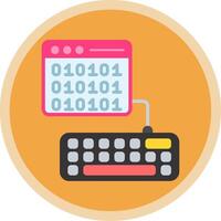 Browser Flat Multi Circle Icon vector