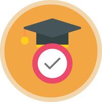 Education Flat Multi Circle Icon vector