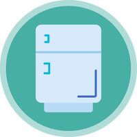 Fridge Flat Multi Circle Icon vector