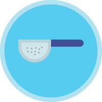 Sieves Flat Multi Circle Icon vector