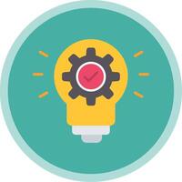 Idea Flat Multi Circle Icon vector