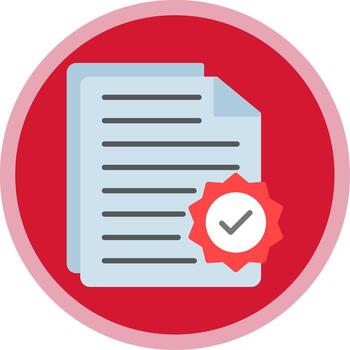 documento plano multi circulo icono vector