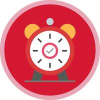 Alarm Flat Multi Circle Icon vector