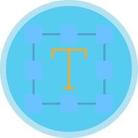 Typographic Flat Multi Circle Icon vector