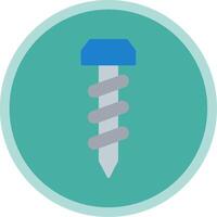 Screw Flat Multi Circle Icon vector