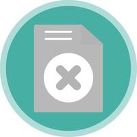 Cancel Flat Multi Circle Icon vector
