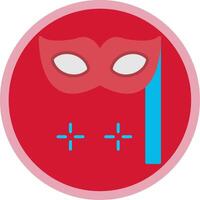 Mask Flat Multi Circle Icon vector