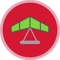 Gliding Flat Multi Circle Icon vector